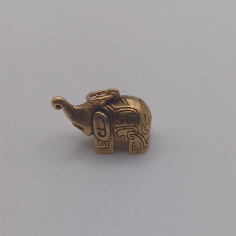 MMA Gold Plated Elephant Pendant